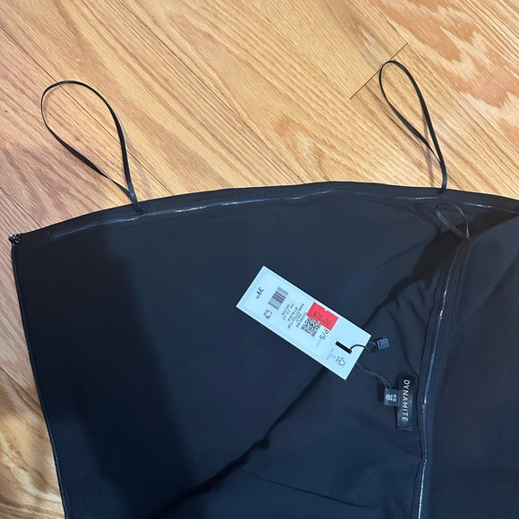 Tube Top Strapless Bare Fitted Jet Black Women’s Small US Dynamite - Picture 11 of 11